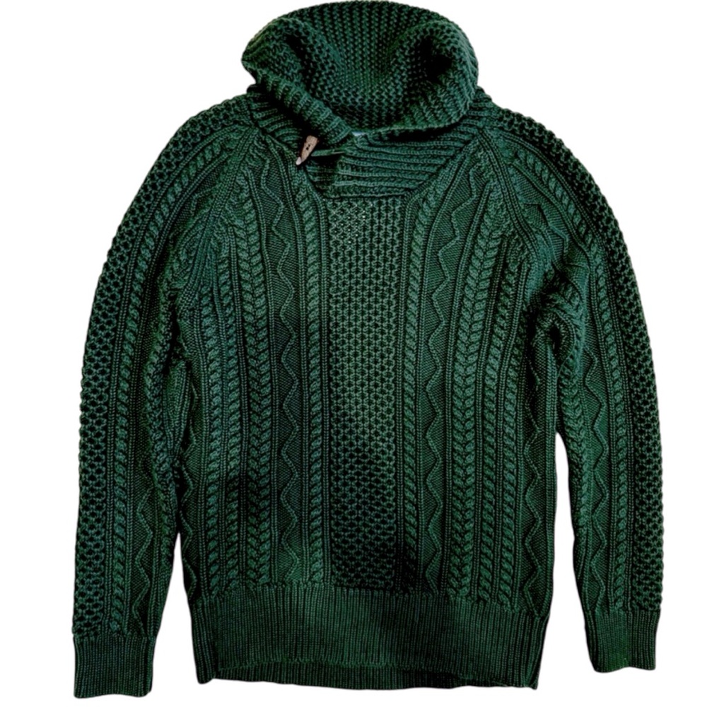 Polo by Ralph Lauren Forest Green Cable Knit Sweater